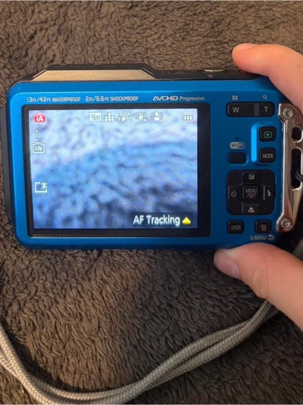 Panasonic Lumix DMC-TS5 Blue waterproof Compact Camera - Bright Blue Finish